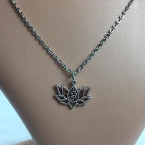 Om Lotus Necklace